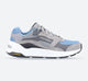 Skechers 237200 Global Jogger Sneakers für Herren, weite Passform, Grau/Blau