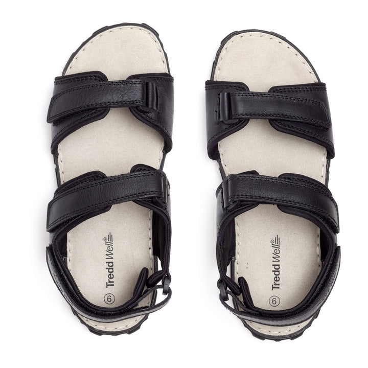 Herren-Ledersandalen James in weiter Passform von Tredd Well