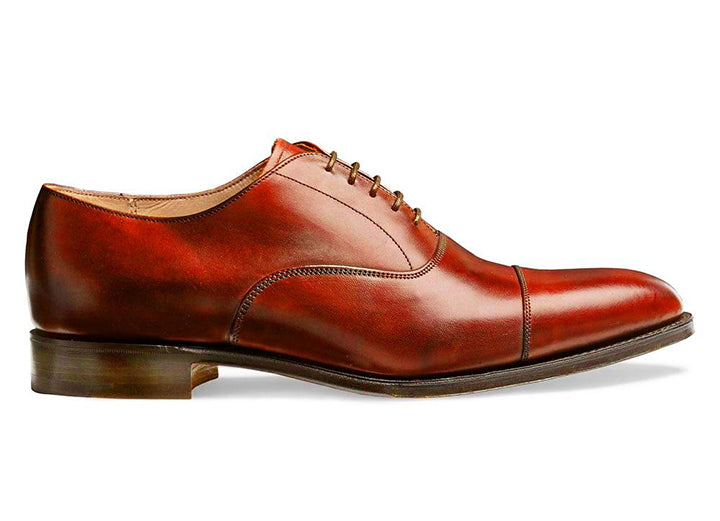 Herren-Oxford-Schuhe „Cheaney“ in Limettengrün mit weiter Passform