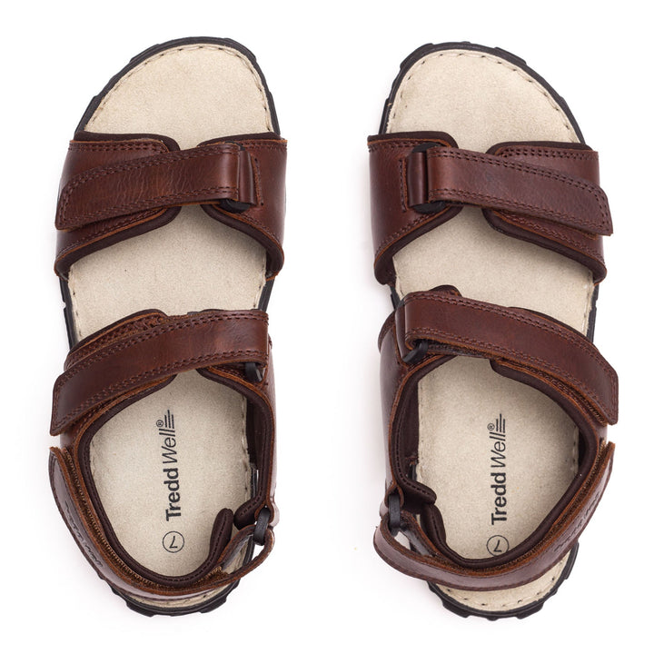 Herren-Ledersandalen James in weiter Passform von Tredd Well