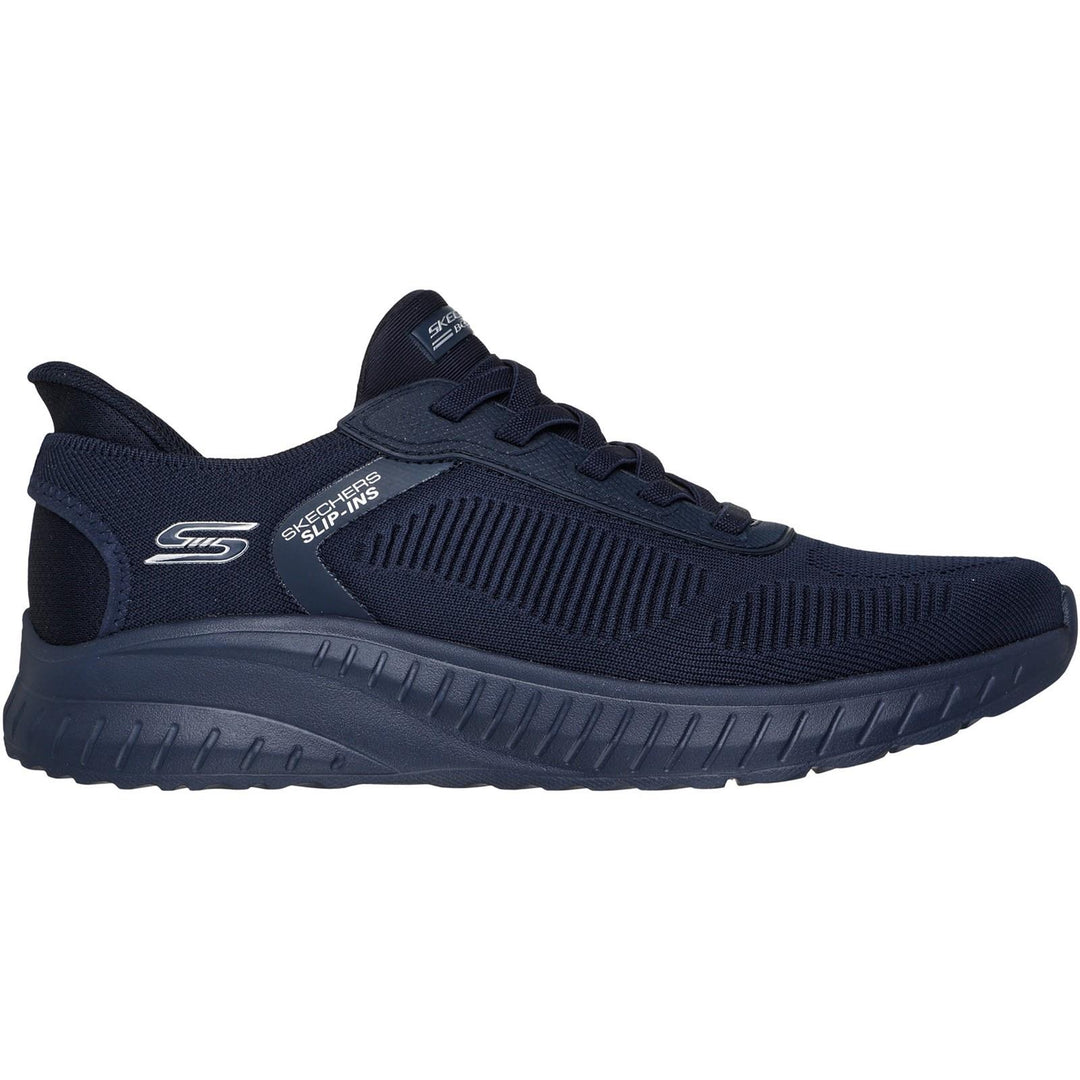 Men's Wide Fit Skechers Slip-ins 118312 Bobs Sport Squad Chaos Solid Step Sneakers