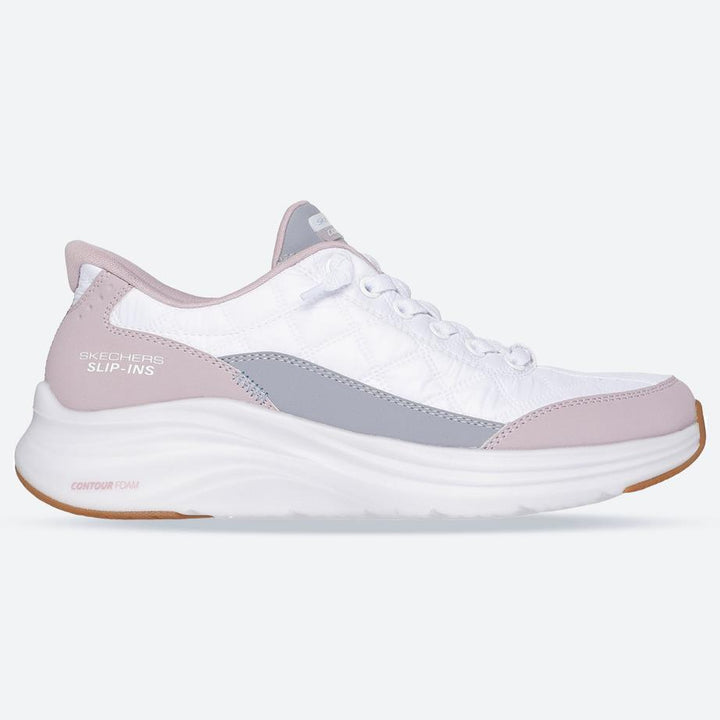 Women's Wide Fit Skechers 150404 Slip-ins Contour Foam Cozy Fit Sneakers
