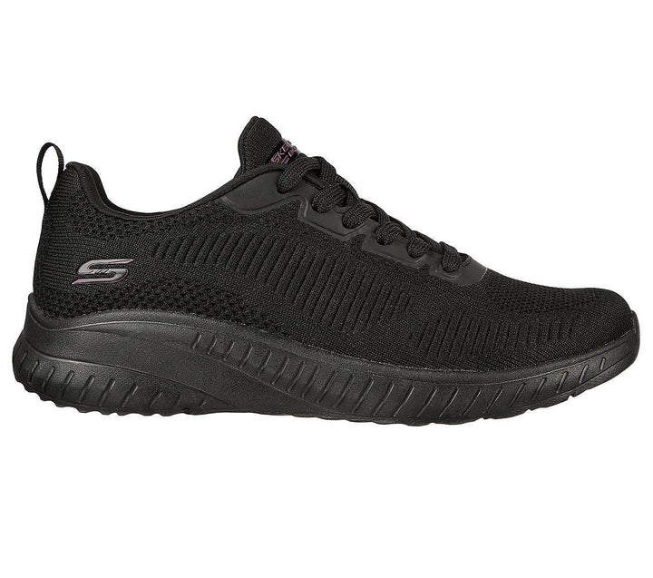 Women's Wide Fit Skechers 117209 Bobs Squad Chaos Face Off Vegan Sneakers