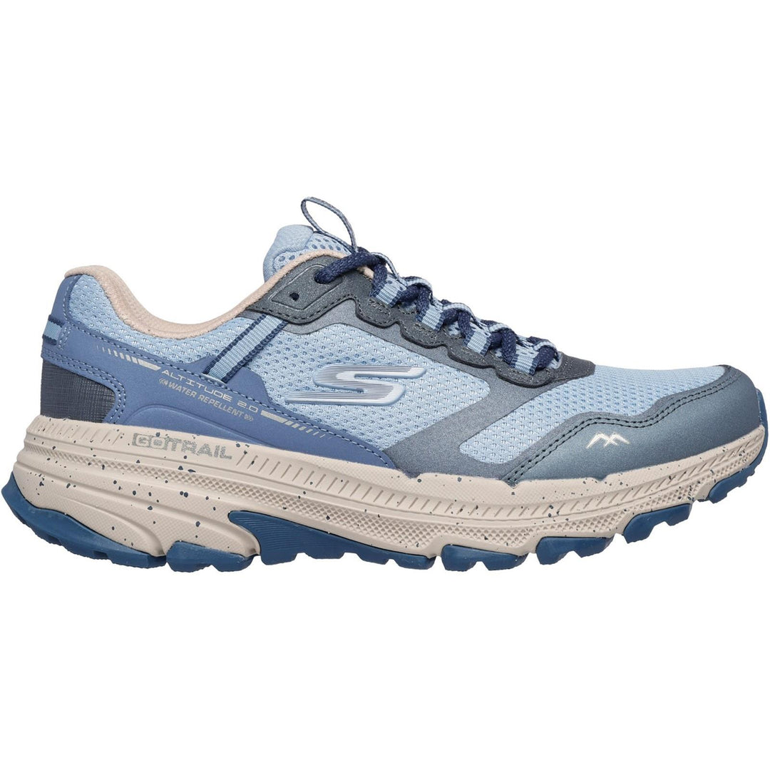 Women's Wide Fit Skechers 129525 Go Run Trail Altitude 2.0 Ravine Sneakers