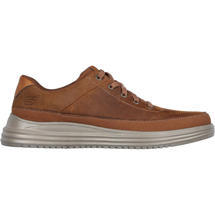 Men's Wide Fit Skechers 204875 Proven Aldeno Sneakers - Dark Brown