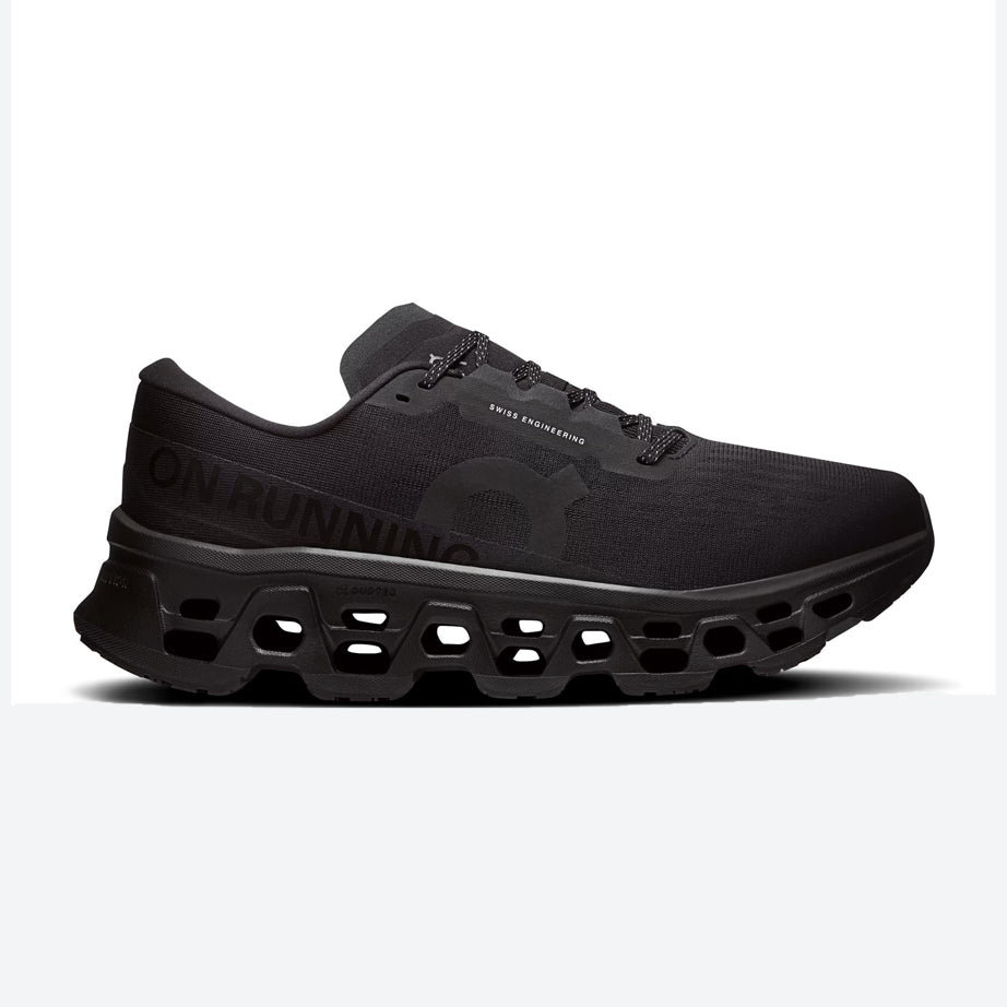 Mens Wide Fit On Cloudmonster 3 Sneakers - Black