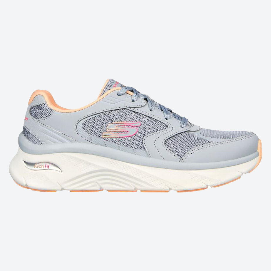 Women's Wide Fit Skechers 149686 Relaxed Fit Arch Fit D'lux Sneakers