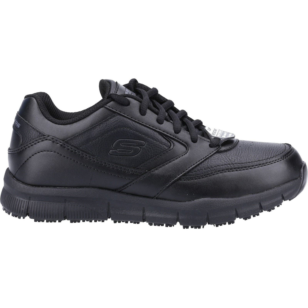 Women's Wide Fit Skechers 77235EC Nampa Wyola Occupational Sneakers