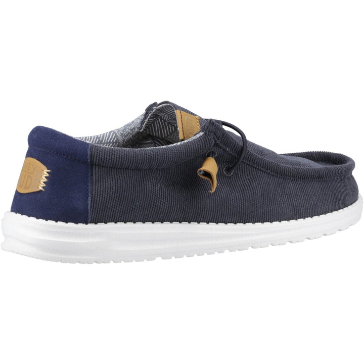 Men's Heydude 40163 Wally Corduroy Classic Slip On Shoes - Navy