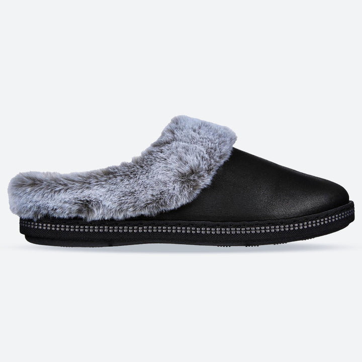 Women's Wide Fit Skechers 167625 Cozy Campfire Lovely Life Slippers