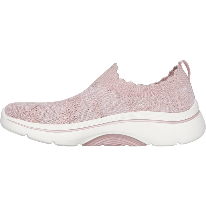 Women's Wide Fit Skechers 125329 Go Walk Arch Fit 2.0 Rosa Linda Sneakers
