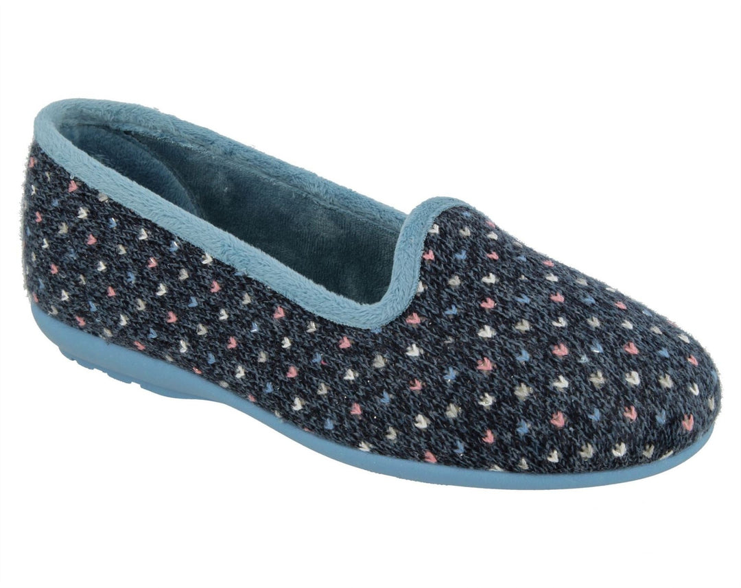 Womens Wide Fit DB Nottingham Slip On Slippers