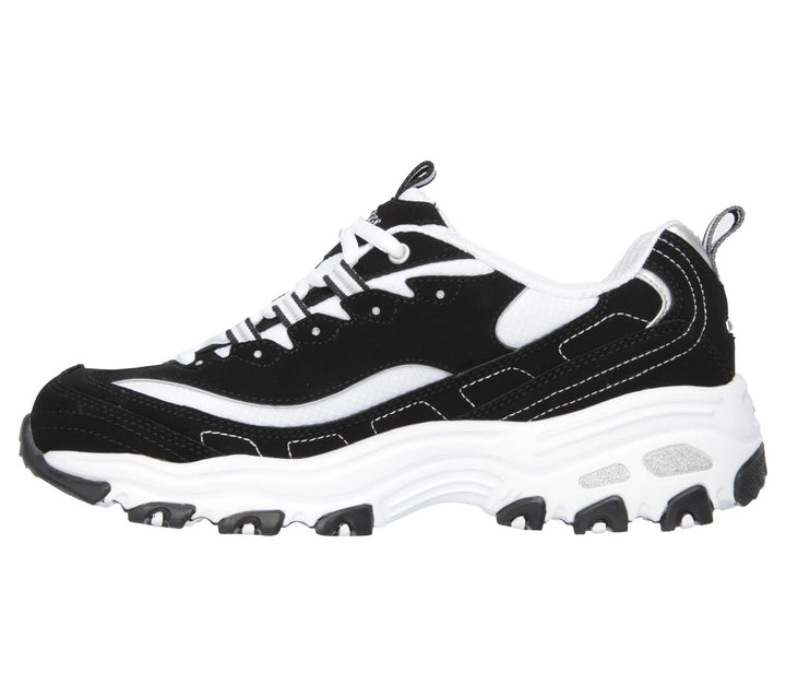 Women's Wide Fit Skechers 11930 D'Lites Biggest Fan Sneakers