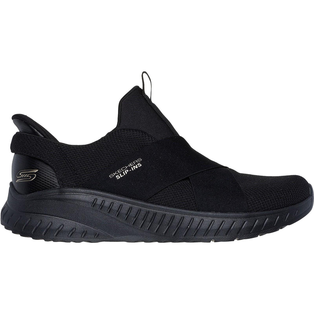Women's Wide Fit Skechers 117505 Slip-ins Bobs Sport Squad Chaos Sneakers