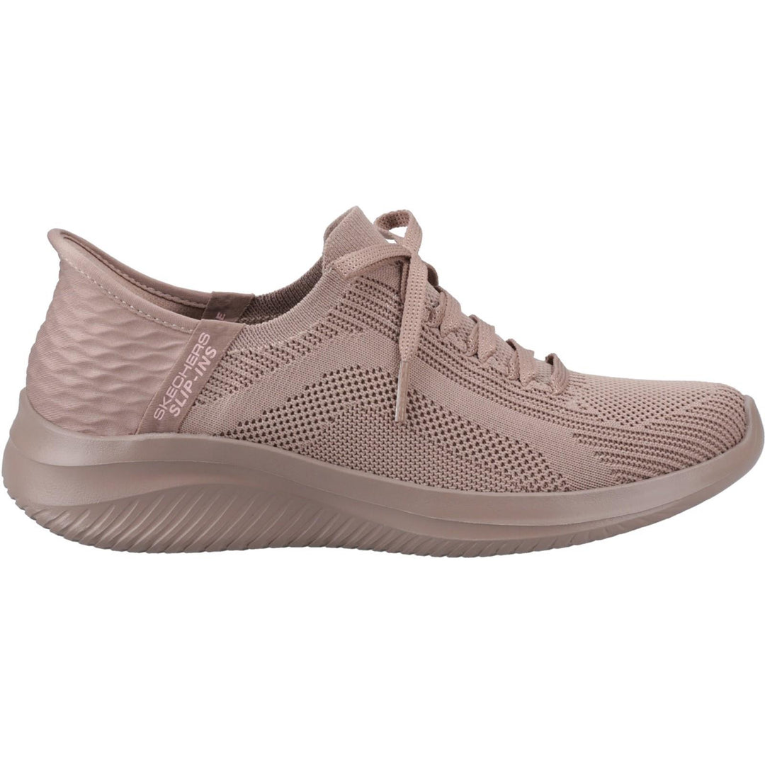 Women's Wide Fit Skechers 150447 Slip-ins Ultra Flex 3.0 Pure Color Sneakers