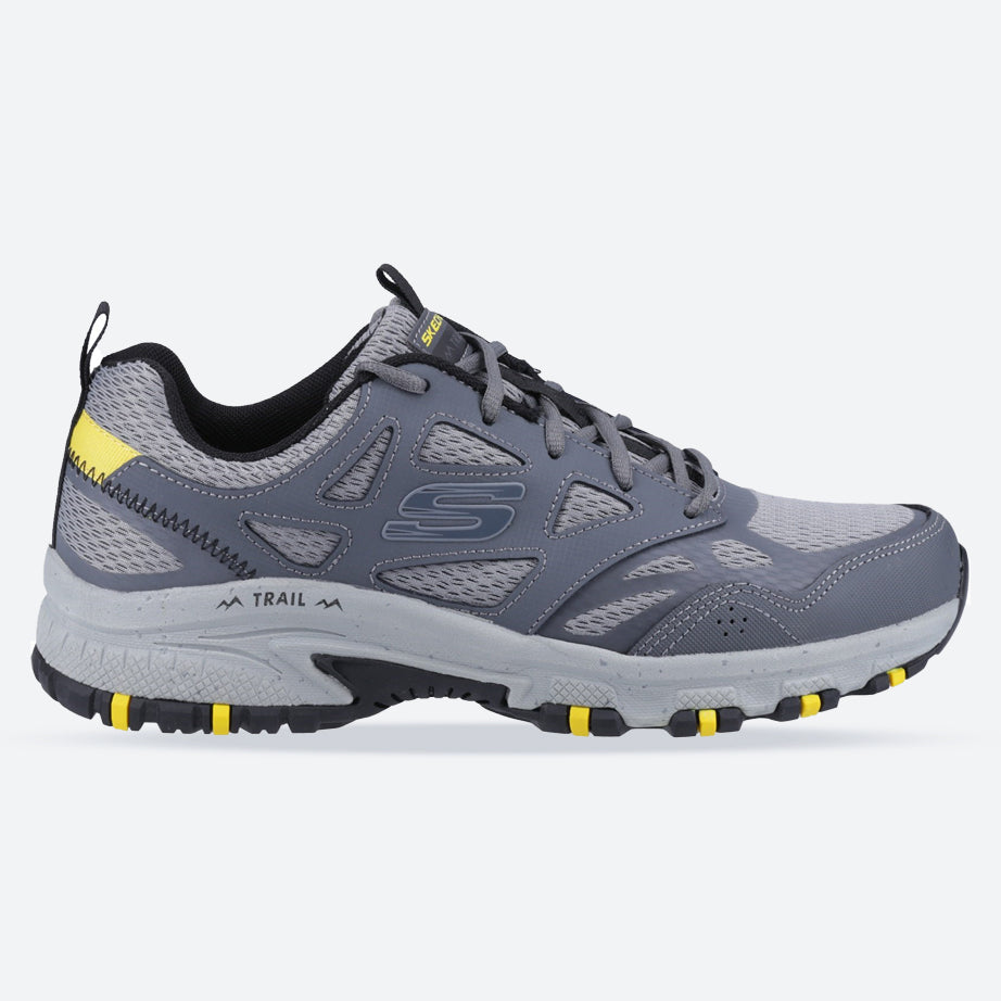 Men's Wide Fit Skechers 237265 Hillcrest outdoor trail Walking Sneakers - Charcoal/Black