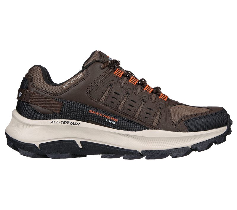 Men's Wide Fit Skechers 237501 Equalizer 5.0 Trail-Solix Walking Sneakers - Brown/Orange