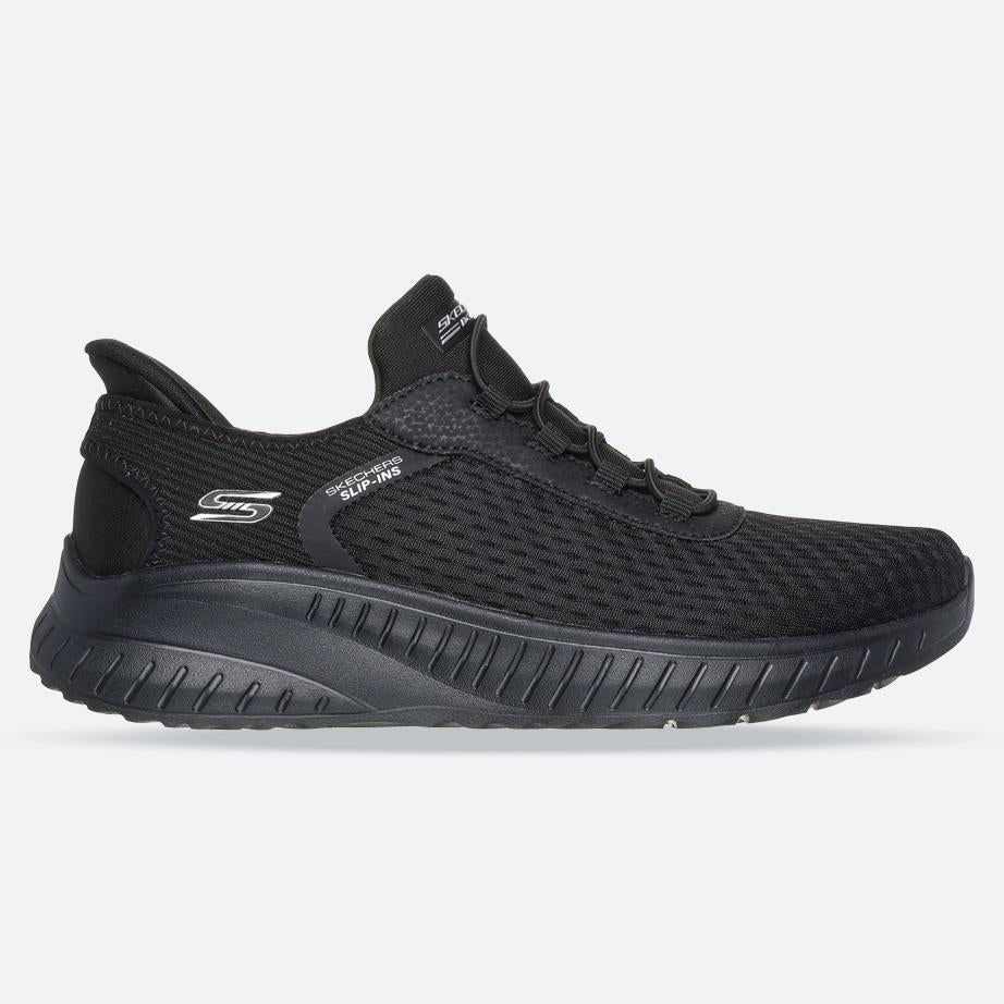 Women's Wide Fit Skechers 117504W Slip-ins Bobs Sport Squad Chaos In Color Sneakers