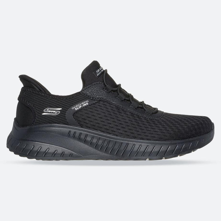Women's Wide Fit Skechers 117504W Slip-ins Bobs Sport Squad Chaos In Color Sneakers