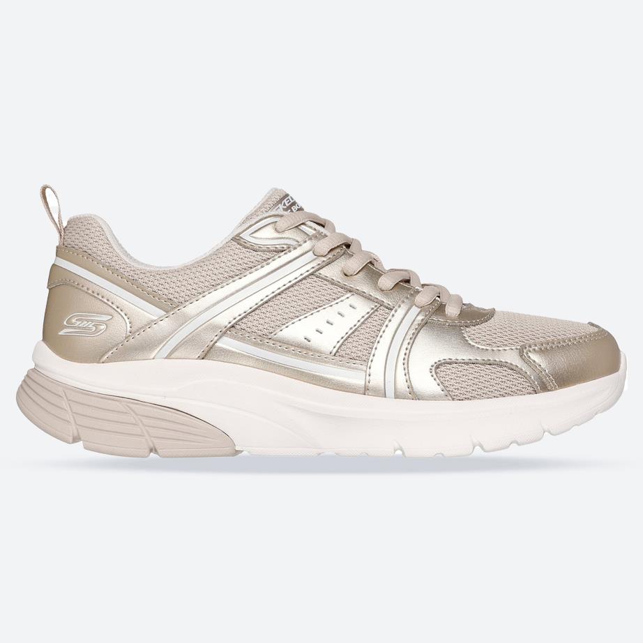 Women's Wide Fit Skechers 117770 Bobs Vamos Sneakers