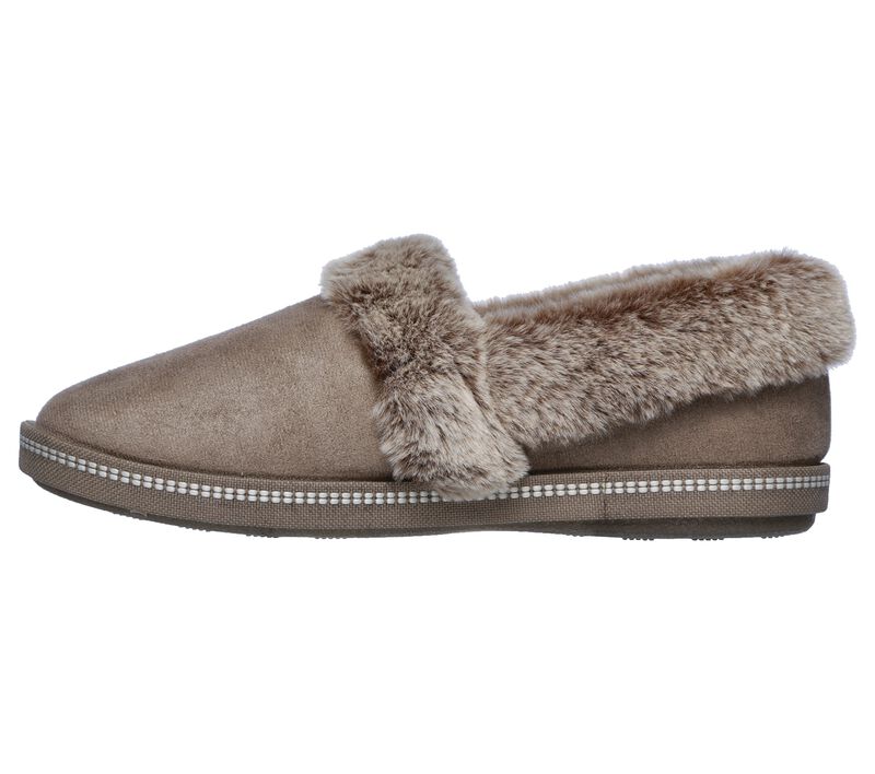 Women's Wide Fit Skechers 32777 Cozy Campfire Team Toasty Slippers