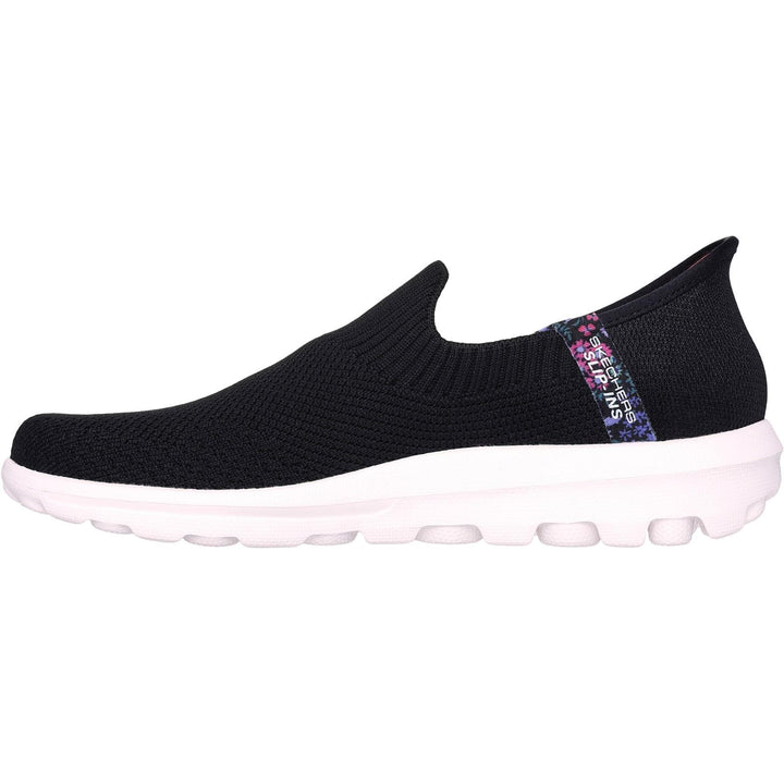 Women's Wide Fit Skechers 124799 Slip-ins Go Walk Travel Sneakers