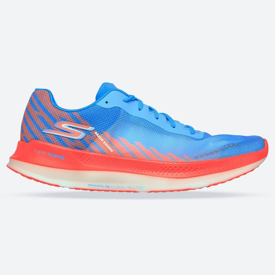 Men's Wide Fit Skechers Go Run Razor Excess Sports Sneakers