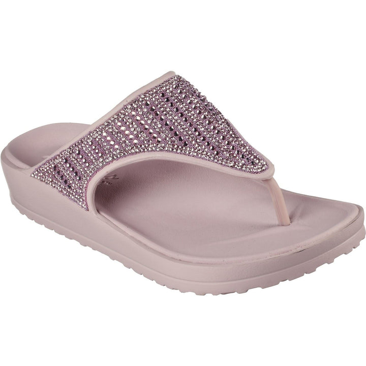 Women's Wide Fit Skechers 111016 Cali Breeze 2.0 Glimmer Love Sandals