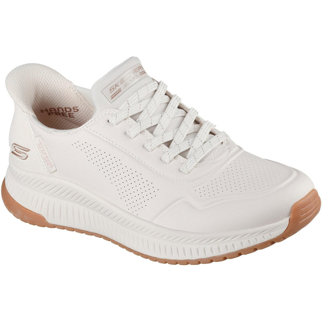 Women's Wide Fit Skechers 117740 Slip-ins Bobs Squad 4 Key Look Sneakers