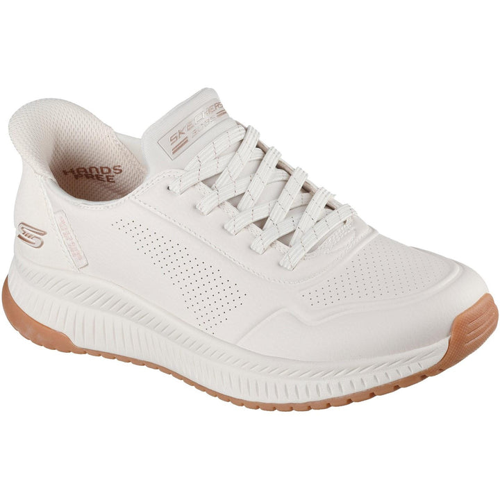 Women's Wide Fit Skechers 117740 Slip-ins Bobs Squad 4 Key Look Sneakers