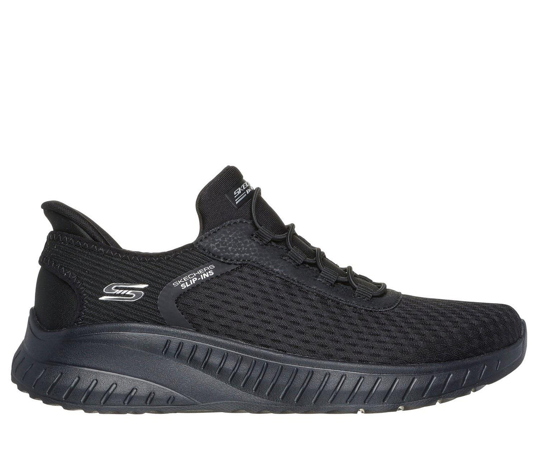 Women's Wide Fit Skechers 117504W Slip-ins Bobs Sport Squad Chaos In Color Sneakers