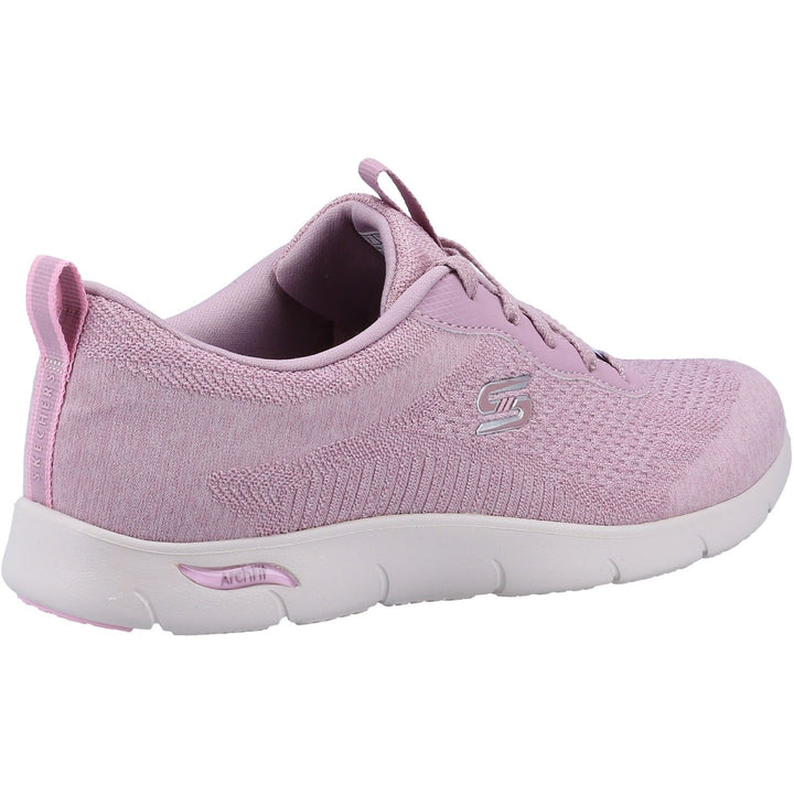 Women's Wide Fit Skechers 104272 Arch Fit Refine Sneakers - Mauve