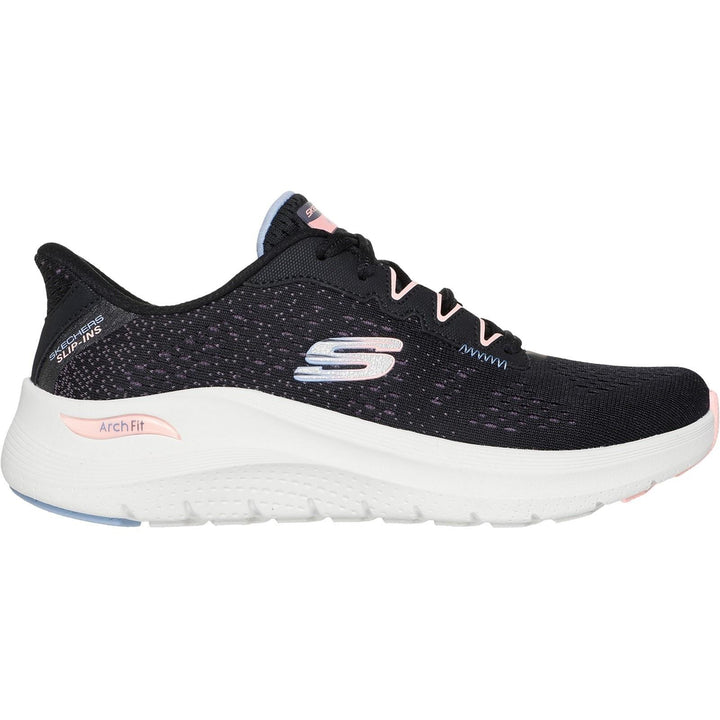 Women's Wide Fit Skechers 150333 Slip-ins Arch Fit 2.0 Fresh Space Sneakers