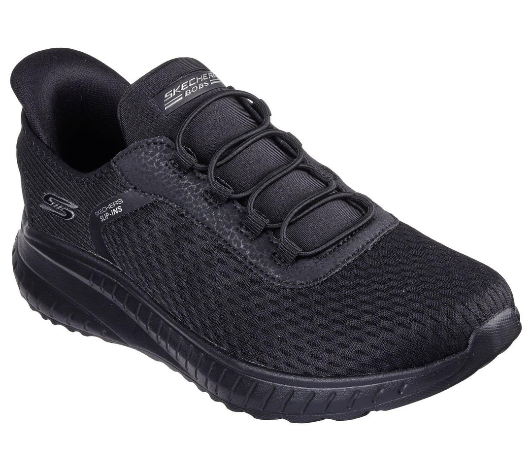 Women's Wide Fit Skechers 117504W Slip-ins Bobs Sport Squad Chaos In Color Sneakers