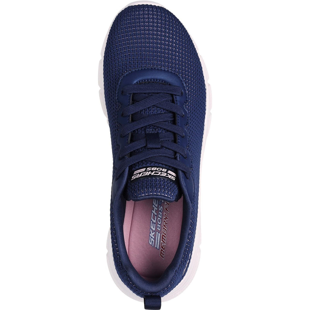 Women's Wide Fit Skechers 117346 Bobs Sport B Flex Visionary Essence Sneakers