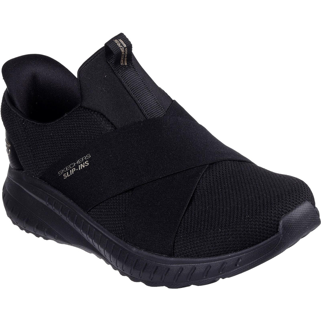 Women's Wide Fit Skechers 117505 Slip-ins Bobs Sport Squad Chaos Sneakers