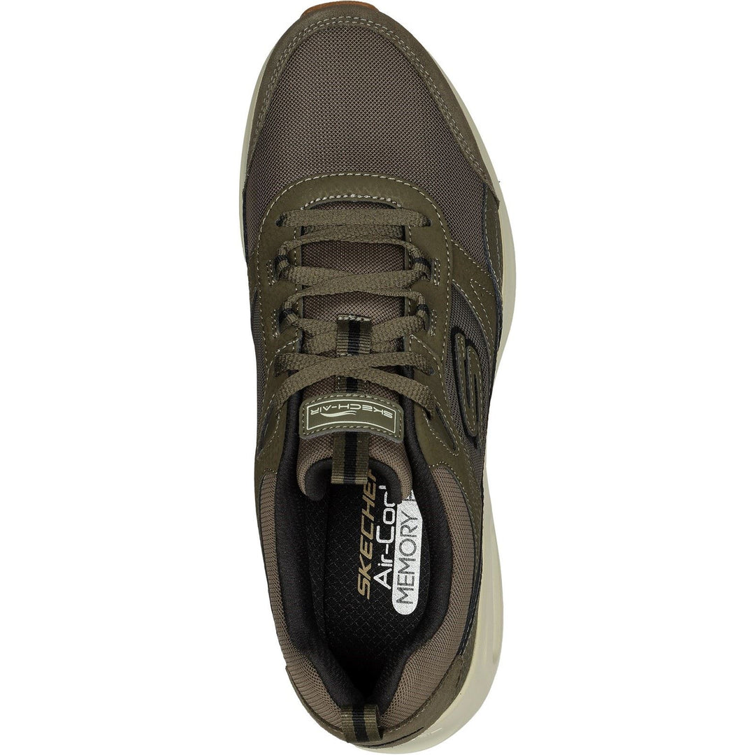 Men's Wide Fit Skechers 232646 Skech Air Court Homegrown Sneakers - Olive