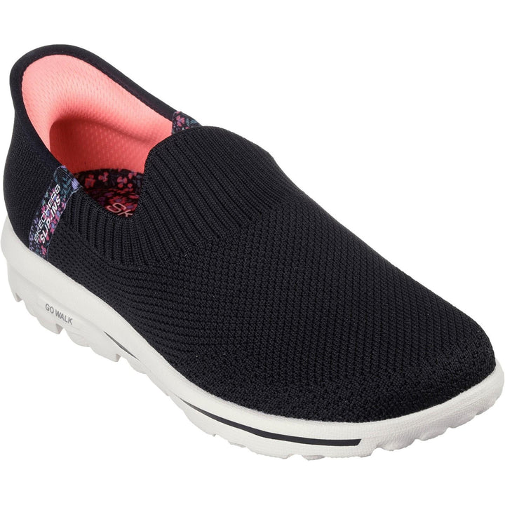 Women's Wide Fit Skechers 124799 Slip-ins Go Walk Travel Sneakers