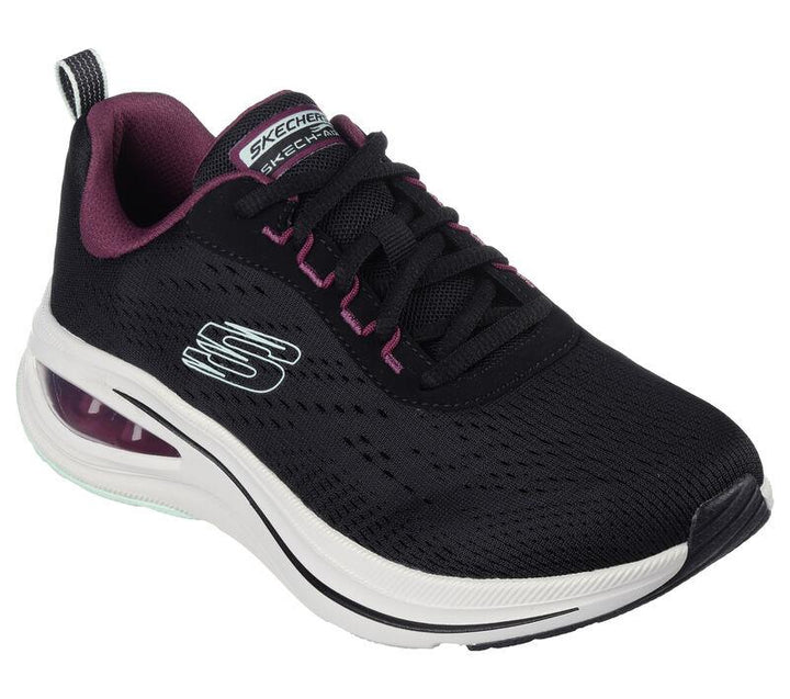 Women's Wide Fit Skechers 150131 Skech Air Meta - Aired Out Sneakers