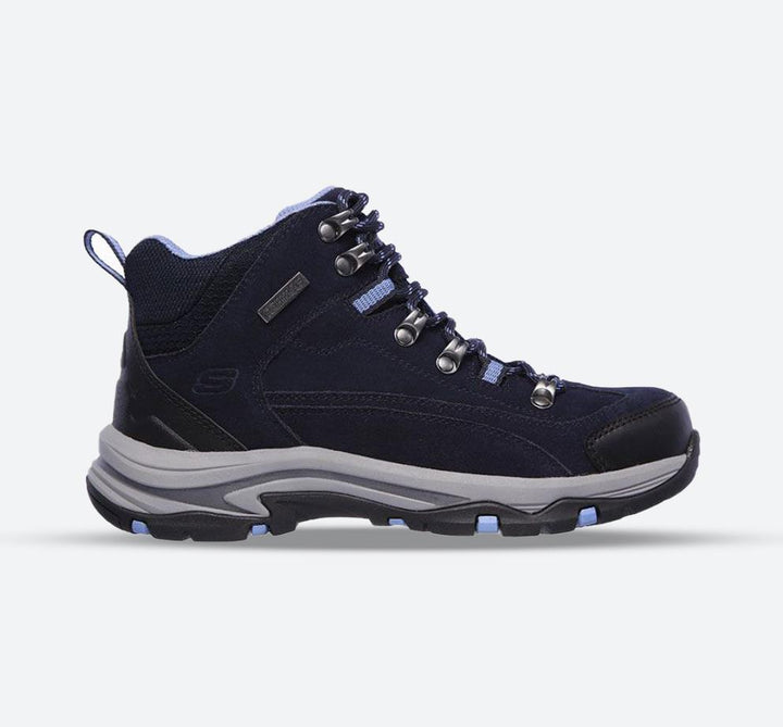 Women's Wide Fit Skechers 167004 Trego Alpine Trail Hiking Boots - Navy