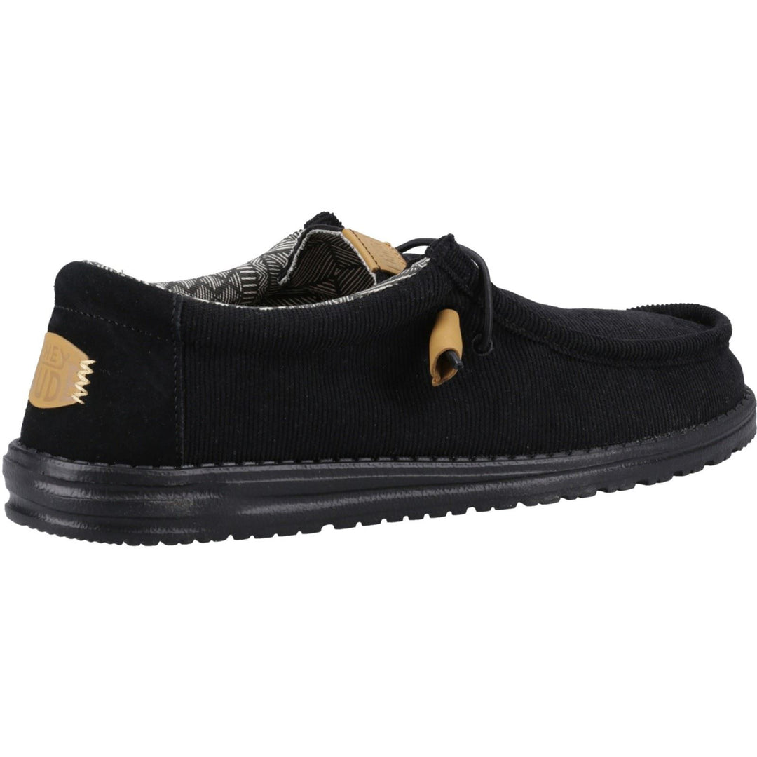 Men's Heydude 40163 Wally Corduroy Classic Slip On Shoes - Black