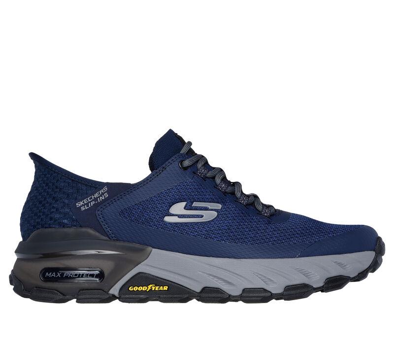 Men's Wide Fit Skechers 237309 Slip-ins Max Protect Assembly Sneakers - Navy