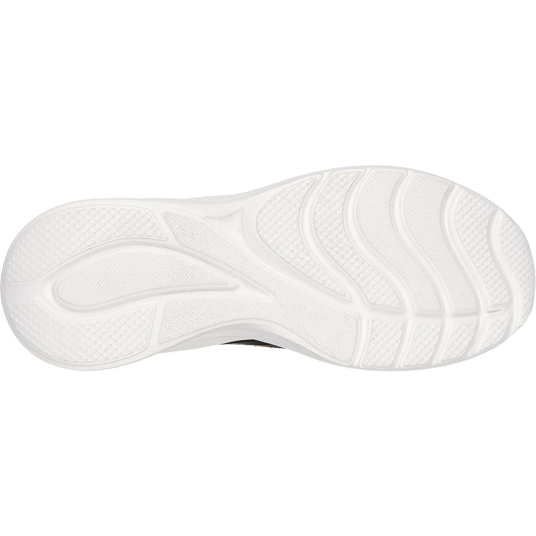 Women's Wide Fit Skechers 117483 Bobs Sport Squad Waves Still Wading Sneakers