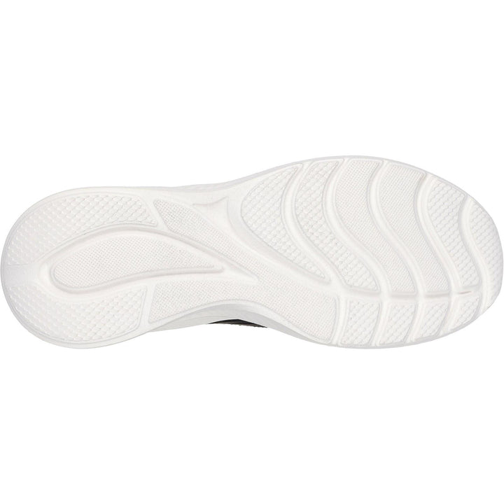 Women's Wide Fit Skechers 117483 Bobs Sport Squad Waves Still Wading Sneakers