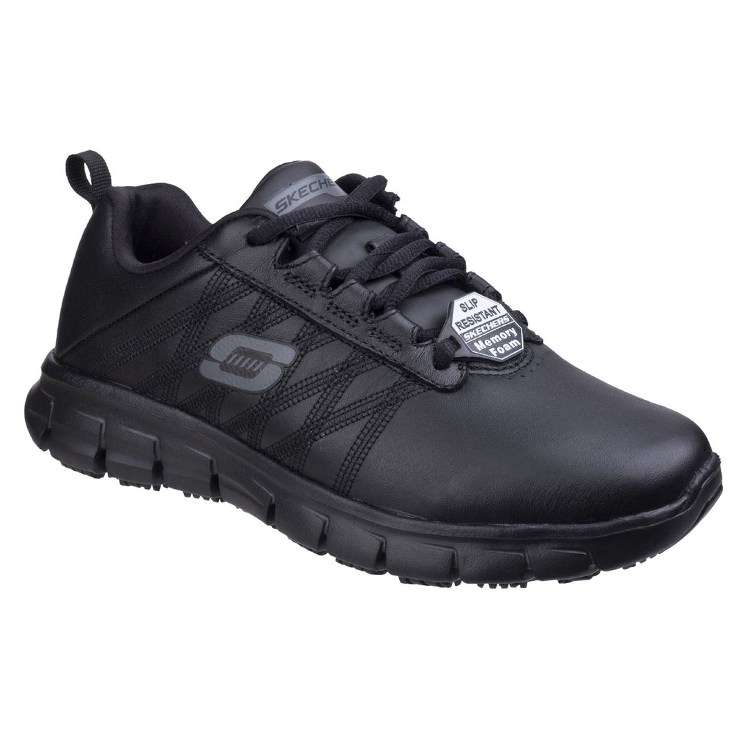 Women's Wide Fit Skechers 76576EC Sure Track Erath Occupational Sneakers