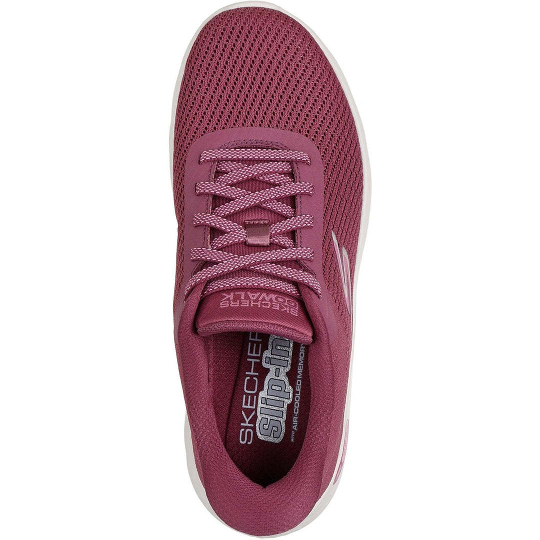 Women's Wide Fit Skechers 125516 Slip-ins Go Walk Flex Carla Sneakers