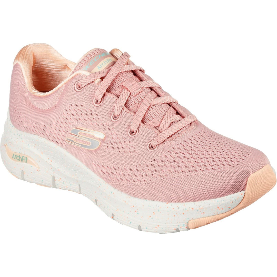 Women's Wide Fit Skechers 149566 Arch Fit Freckle Me Sneakers