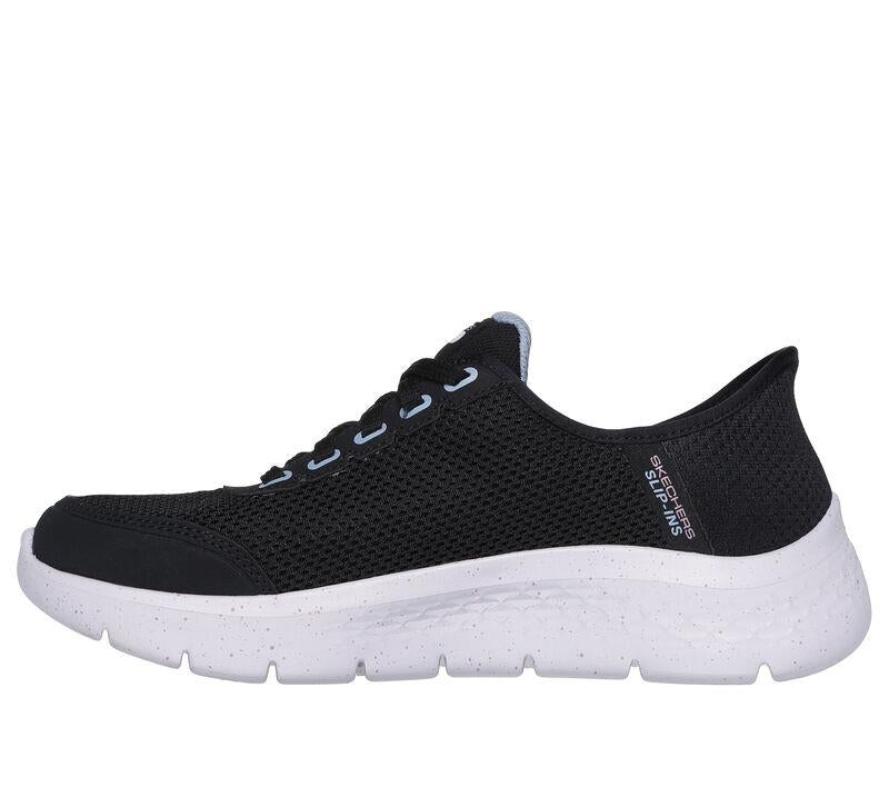 Women's Wide Fit Skechers 124846 Go Walk Flex Clear Creek Sneakers