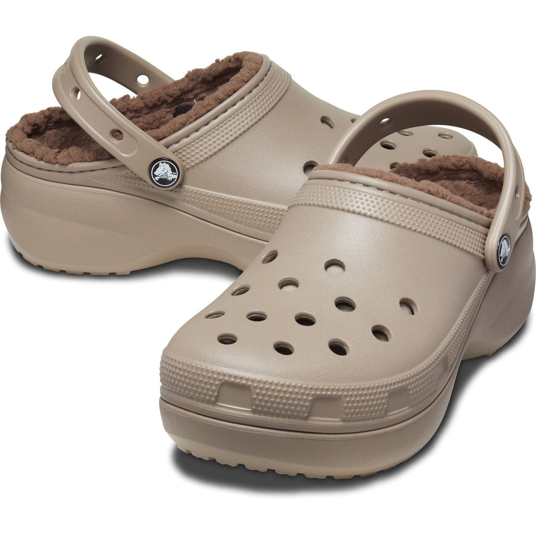 Women's Crocs 207938 Classic Platform Lined Clog Sandals