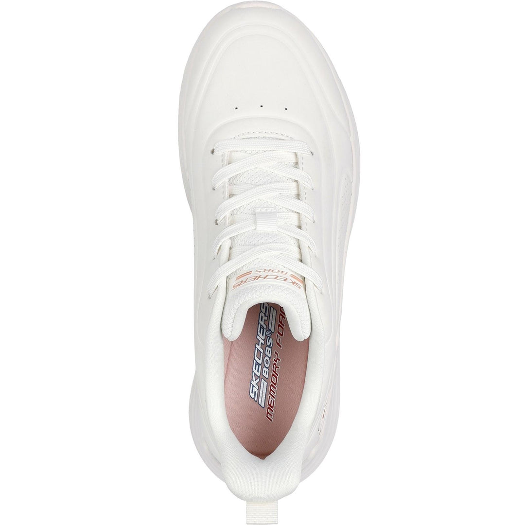 Women's Wide Fit Skechers 117485 Bobs Sport Squad Waves Just Wading Sneakers